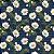 Tecido Tricoline Digital Daisy 12, 100% Algodão 50cm x 1,50m - Imagem 1