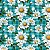 Tecido Tricoline Digital Daisy 13, 100% Algodão 50cm x 1,50m - Imagem 1