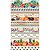 Tricoline Digital Barrado Semaninha Sabores, 50cm x 1,50mt - Imagem 1