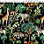 Tecido Tricoline Digital Animais Fundo Preto, 50cm x 1,50m - Imagem 1