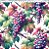 Tecido Tricoline Digital Compose Uvas, 100%Alg 50cm x 1,50mt - Imagem 1