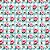 Tricoline Digital Flower Love 02 Cris Poletto, 50cm x 1,50mt - Imagem 1