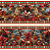 Tricoline Digital Barrado Natal Pássaros At. 5mt x 1,50mt - Imagem 1