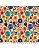 Tricoline Digital 3D Floral Eloise 100% Alg. 50cm x 1,50mt - Imagem 1
