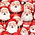 Tricoline Digital Papai Noel 24, 100% Algodão, 50cm x 1,50mt - Imagem 1