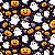 Tricoline Digital Halloween Fantasmas, 100%Alg 50cm x 1,50mt - Imagem 1