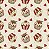Tricoline Digital Cupcakes Meu Natal, 100%Alg. 50cm x 1,50mt - Imagem 1