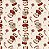 Tricoline Digital Ursos e Doces de Natal, 50cm x 1,50mt - Imagem 1