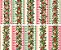 Tricoline Barrado Floral Natalino Xadrez, 50cm x 1,50mt - Imagem 1