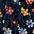 Tricoline Digital Tiny Flowers 10, 100% Algod, 50cm x 1,50mt - Imagem 1