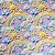 Tricoline Digital Over The Rainbow 1, 100%Alg. 50cm x 1,50mt - Imagem 1