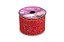 Fita de Natal Veludo Aramada Vermelho Arabescos, 63mm x 10mt - Imagem 2