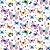 Tricoline Digital Borboletas, 100% Algodão, 50cm x 1,50mt - Imagem 1