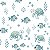 Tecido Fustão Digital Fundo do Mar, 100% Alg, 50cm x 1,50mt - Imagem 1