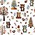 Tecido Piquet Digital Ursinhos na Floresta, 50cm x 1,43mt - Imagem 1