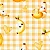 Tricoline Digital Frutinhas Banana, 100% Alg., 50cm x 1,50mt - Imagem 1
