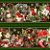 Tricoline Digital Barrado Feliz Natal Verde, 55cm x 1,50mt - Imagem 1
