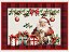 Tricoline Digital Jogo Americano Natal Vermelho 48cm x 1,50m - Imagem 1