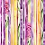Tricoline Digital Amor Perfeito Listrado, 50cm x 1,50mt - Imagem 1