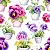 Tricoline Digital Amor Perfeito Flor 2, 100%Alg 50cm x 1,50m - Imagem 1