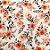 Tecido Tricoline Floral Aquarelado Fundo Cru, 50cm x 1,50mt - Imagem 1