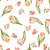 Tecido Piquet Digital Flores com Borboletas, 50cm x 1,43mt - Imagem 1