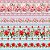 Tricoline Dig. Barrado Floral Pétalas de Amor, 50cm x 1,50m - Imagem 2
