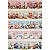 Tricoline Digital Barrado Páscoa 05, 100% Alg. 50cm x 1,50mt - Imagem 1