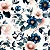 Tricoline Digital Marinus Flor Creme, 100%Alg, 50cm x 1,50mt - Imagem 1