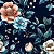Tricoline Digital Marinus Flor Coral, 100%Alg, 50cm x 1,50m - Imagem 1