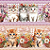 Tricoline Digital Barrado Gatinhos Encantados, 55cm x 1,50mt - Imagem 1
