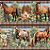 Tricoline Digital Barrado Cavalos na Fazenda, 50cm x 1,50m - Imagem 5