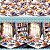 Tricoline Digital Barrado Tea Time 100%Algodão, 50cm x 1,50m - Imagem 1