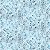 Tricoline Digital Floral Fundo Azul, 100%Alg., 50cm x 1,50mt - Imagem 1