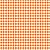 Tecido Tricoline Xadrez Peri G Laranja, 100%Alg 50cm x 1,50m - Imagem 1