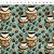 Tricoline Digital Xícaras Tiffany, 100% Algod, 50cm x 1,50mt - Imagem 1