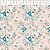 Tricoline Digital Floral Blush 02, 100% Algod, 50cm x 1,50mt - Imagem 1