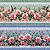 Tricoline Digital Barrado Jardim de Rosas, 50cm x 1,50mt - Imagem 1