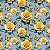 Tricoline Digital Jardim de Rosas Amarelas, 50cm x 1,50mt - Imagem 1
