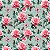 Tricoline Dig. Jardim de Rosas Cor de Rosa, At. 5mt x 1,50mt - Imagem 1