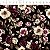 Tricoline Floral Bordeaux 2, 100% Algodão, 50cm x 1,50mt - Imagem 1