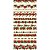 Tricoline Digital Barrado Natal Folk, 100%Alg. 50cm x 1,50mt - Imagem 1