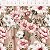 Tricoline Digital Wooden Flowers 100% Algodão, 50cm x 1,50mt - Imagem 1