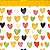 Tricoline Digital Bee Corações, 100% Algodão, 50cm x 1,50mt - Imagem 1