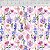 Tricoline Digital Lavender Cambridge, 100%Alg, 50cm x 1,50mt - Imagem 1