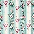 Tricoline Digital RO Coração Listrado 100%Alg, 50cm x 1,50mt - Imagem 1