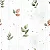 Tricoline Digital SS Folhinhas, 100% Algodão, 50cm x 1,50mt - Imagem 1