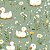 Tricoline Digital Pato Pequeno, 100% Algodão, 50cm x 1,50mt - Imagem 1