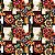 Tricoline Madagascar Floral Fundo Geométrico, 50cm x 1,50mt - Imagem 1