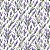Tricoline Digital Lavandas Soltas, 100% Alg., 50cm x 1,50mt - Imagem 1